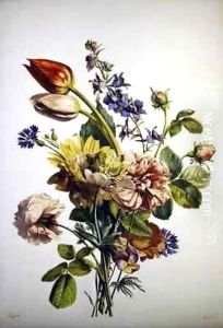Study of a bunch of flowers by Antoine Berjon