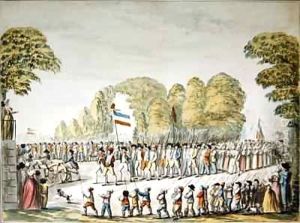 Revolutionary procession by Etienne Bericourt