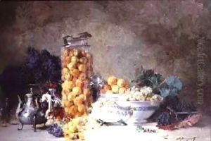 Still life of apricots and other fruit