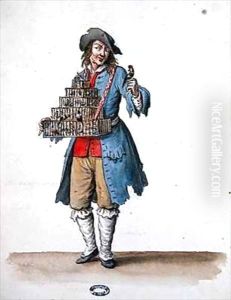 Bird Seller, costume designed for Louis XIV's Entertainments by Jean I Berain