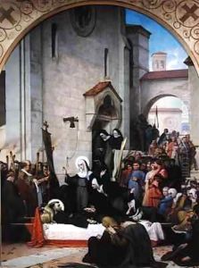 St. Clare Receiving the Body of St. Francis of Assisi