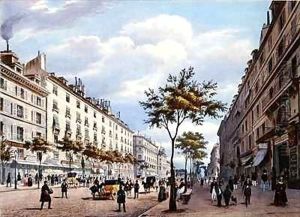 The Boulevard des Italiens by Felix Benoist