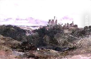 Warkworth Castle, Northumberland by William Bennett