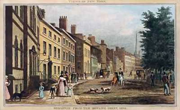 Broad Way from the Bowling Green - view 1