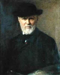 Portrait of Jean-Jacques Henner (1829-1905) by Jean Benner