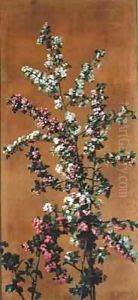 Japanese Cherry Tree and Hawthorn Branches 2 by Jean Benner