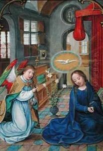 The Annunciation of the Virgin Mary, from the 'Prayer book of Phillip II (1527-98) of Spain'
