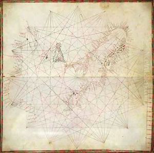 Map of the Adriatic Sea by Grazioso Benincasa