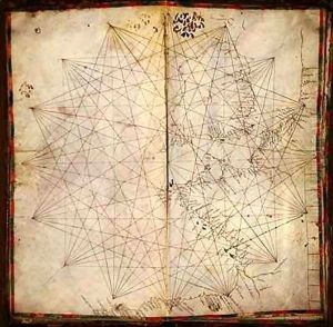 Map of the French Atlantic Coast and of England