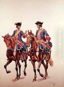 Deputy Sergeant and Archer of the Mounted Police Force of l'Ile de France by P. Benigni