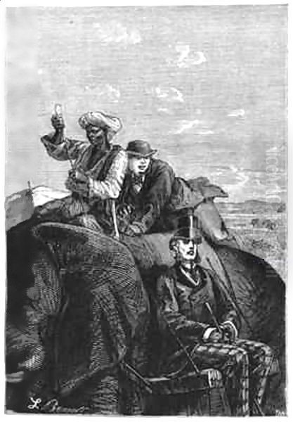 Phileas Fogg and Passepartout - view 1