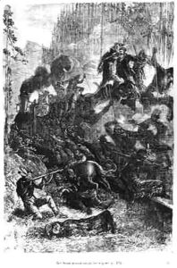 Sioux Attacking the Train by Hippolyte Leon Benett