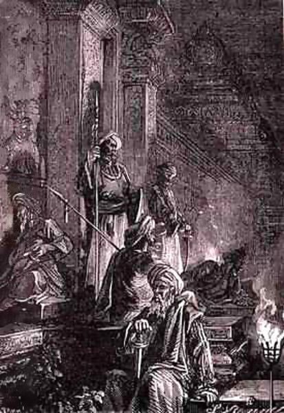 The Guards of the Rajahs, Lit by the Torches - view 1