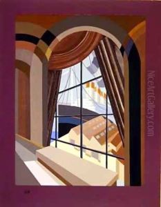 Wallpaper design, from 'Relais' by Edouard Benedictus