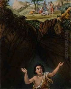 Joseph Cast into the Pit by his Brethren by Siegfried Detler Bendixen