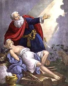 Abraham Offering Up his Son Isaac by Siegfried Detler Bendixen