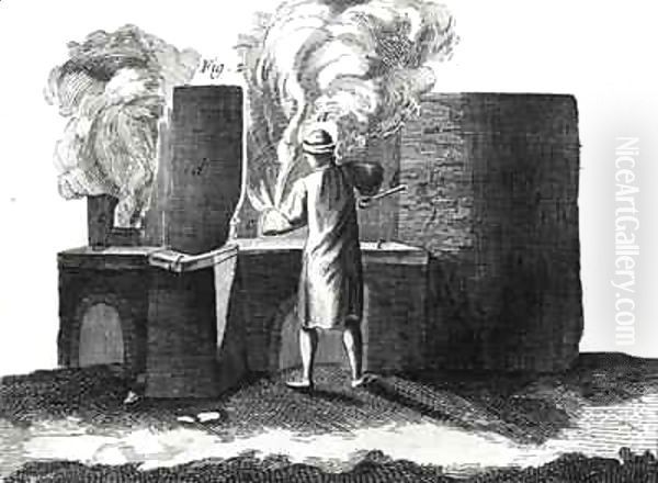 Glassmaking workshop, from the 'Encyclopedia' - view 1