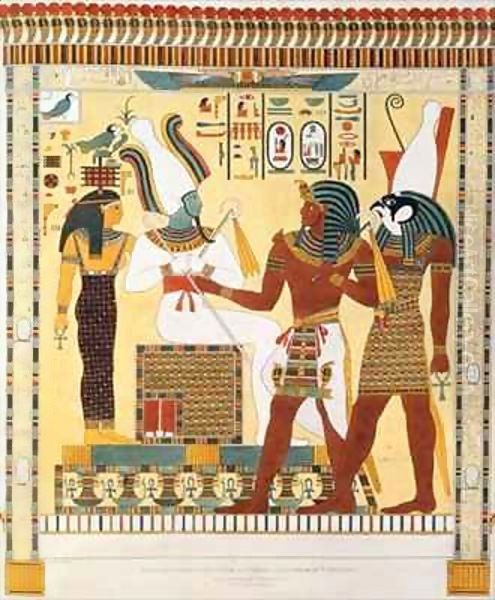 Mural from the Tombs of the Kings of Thebes, discovered by G. Belzoni - view 1