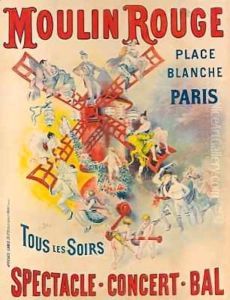 Poster advertising the Moulin Rouge by Jose Belon
