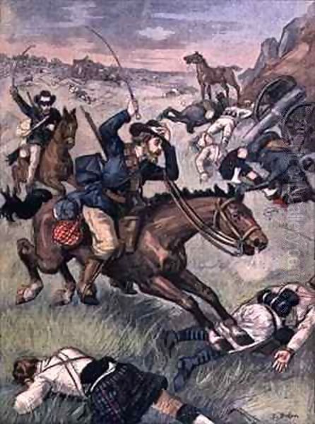 War in the Traansvaal, Boer Couriers announcing the victory - view 1