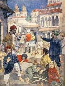 Famine in India by Jose Belon