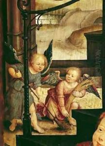 Triptych of the Adoration of the Child by Jean Bellegambe the Elder