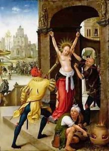 The Martyrdom of St. Barbara by Jean Bellegambe the Elder