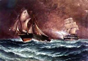 The Life of the Slaver 'Orange Grove' Chased by an English Frigate