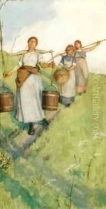 Returning Home - The Milkmaids by Robert Anning Bell
