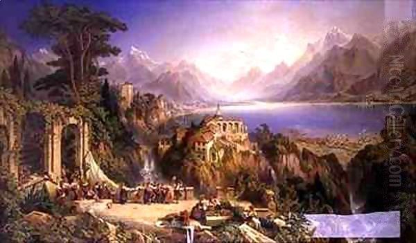 Celebrating the Grape Harvest, Lake Orta, North Italy - view 1