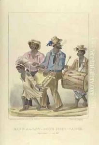 Band of the Jaw-Bone John-Canoe by Isaac Mendes Belisario