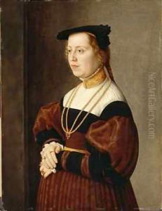 Portrait of a 31 year-old Lady by Barthel Beham