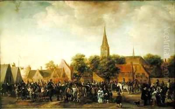 Horse Market at Valkenburg - view 1