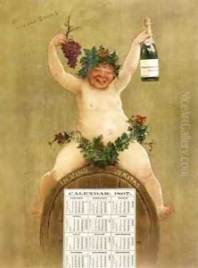 Promotional Calendar for Pfungst Freres Champagne by Jan van Beers