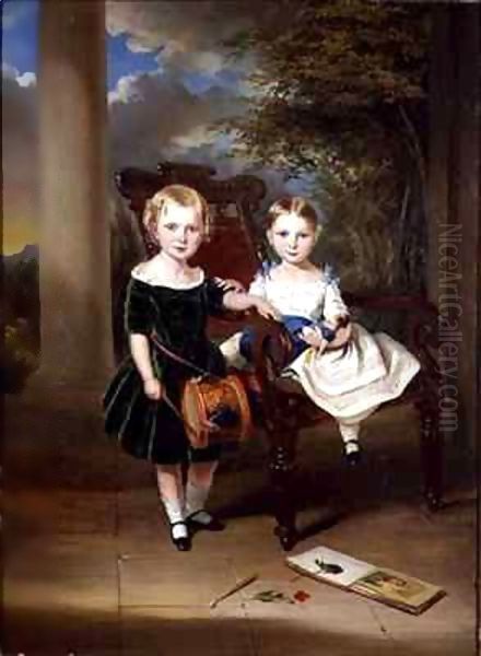 Portrait of two children called Herbert and Rose - view 1