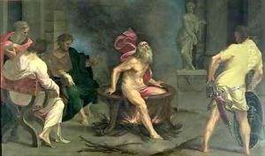 The Martyrdom of St. John the Evangelist by Girolamo Mazzola Bedoli