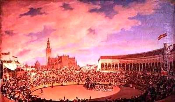 The Bullring in the Arsenal at Seville - view 1