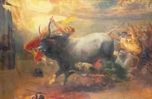The Bullfight by Joaquin Dominguez Becquer