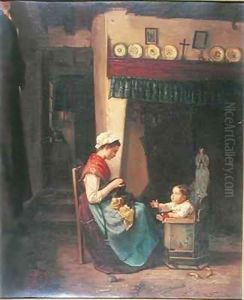 Mother and Child by Louise Becq de Fouquieres