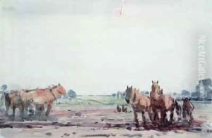 Plough Horses by Harry Becker