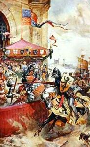 A Joust on Tower Bridge by Richard Beavis