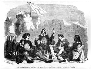 The Meal during the Siege of La Rochelle by Vivant Beauce
