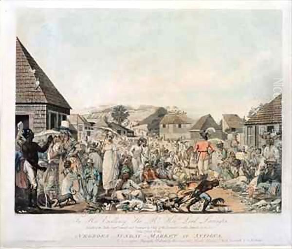 Negroes Sunday Market at Antigua - view 1