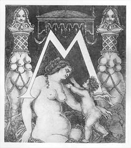 Initial Letter 'M' for Volpone