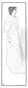 Mrs Winifred Emery by Aubrey Vincent Beardsley