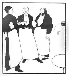 Garcons de Cafe by Aubrey Vincent Beardsley