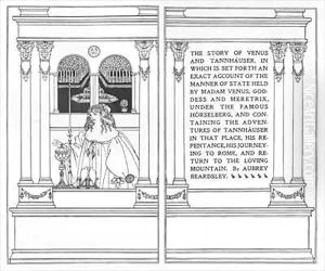 Titlepage from 'The Story of Venus and Tannhauser'