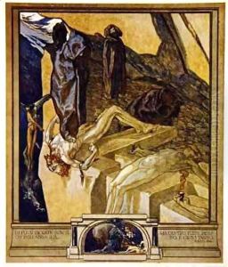 Illustration from Dante's 'Divine Comedy', Inferno, Canto XXIII by Franz von (Choisy Le Conin) Bayros