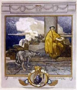 Illustration from Dante's 'Divine Comedy', Purgatory, Canto XI 135 by Franz von (Choisy Le Conin) Bayros