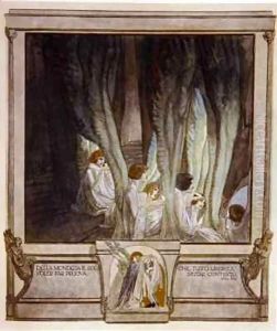 Illustration from Dante's 'Divine Comedy', Purgatory, Canto XXI 62 by Franz von (Choisy Le Conin) Bayros